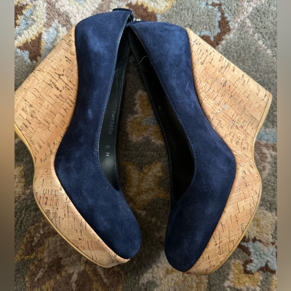 Stuart wietzman suede wedge